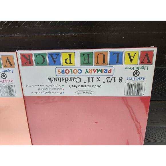 Lot Of 4 PASTEL Assorted Cardstock VALUE PACK 8.5" x 11" Sheets, 50 pcs/ Each - Picture 3 of 4